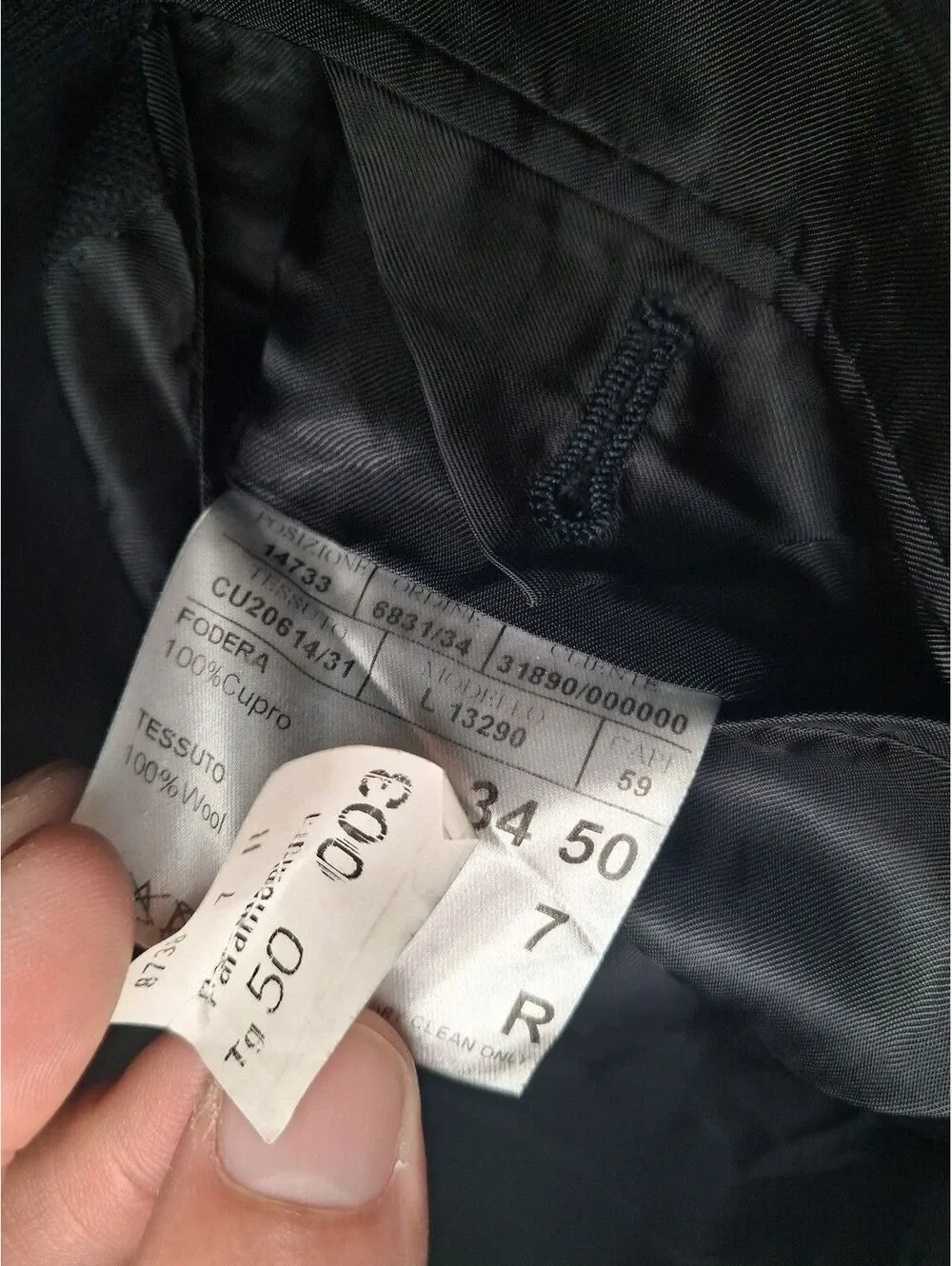 Canali Sport Coat 40R Navy Wool Made in Italy Double Vented